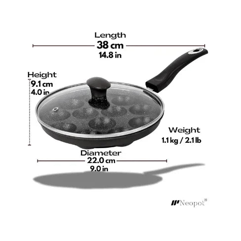 Appam Maker  with Glass Lid.