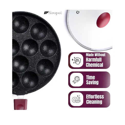 Appam Maker  with Glass Lid.