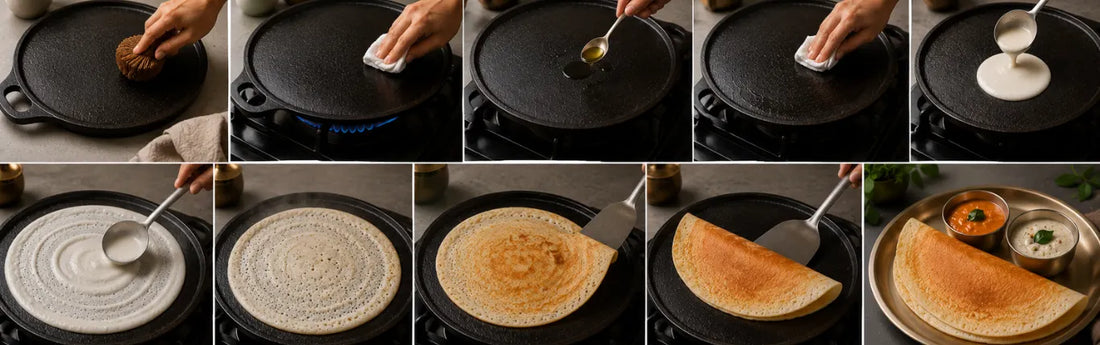 How to Use a Cast Iron Dosa Tawa