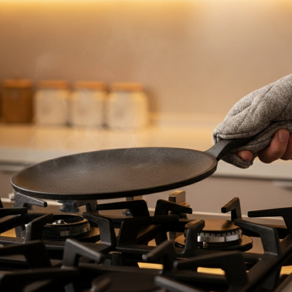 NEOPOT Pre-Seasoned Cast Iron Roti Tawa