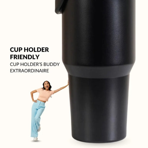 Insulated Sky Tumbler Bottle With Top Handle Blue Frost 1200ml