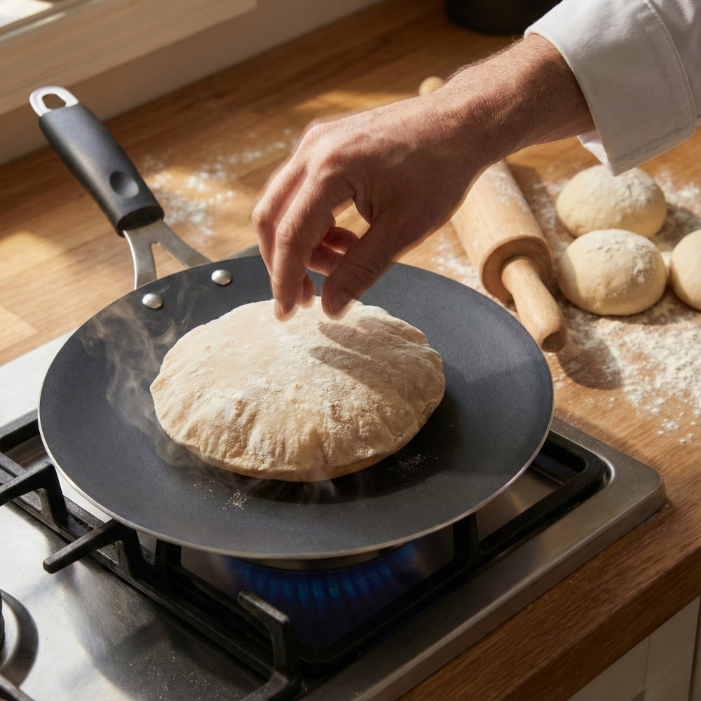 100% Pure Iron Cookware combo: Kadai+Tawa+Fry Pan