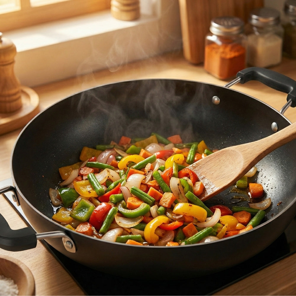 100% Pure Iron Cookware Kadai
