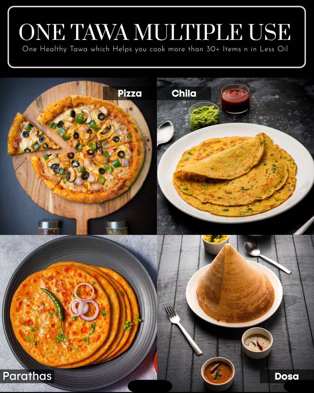 Cast Iron Dosa Tawa