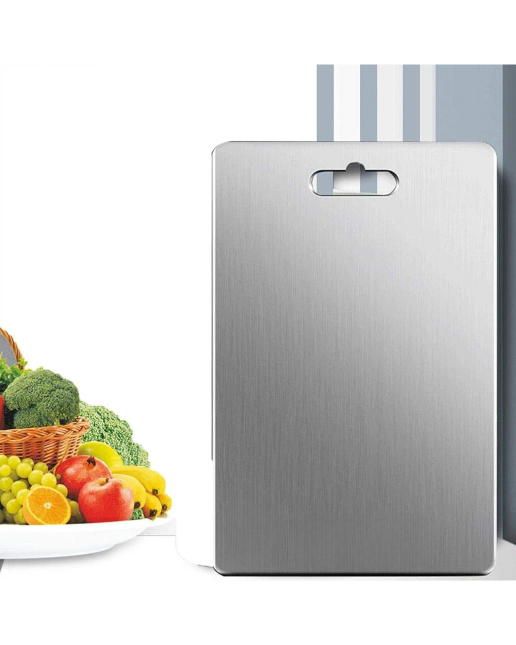 Large Stainless Steel Cutting Board for Kitchen