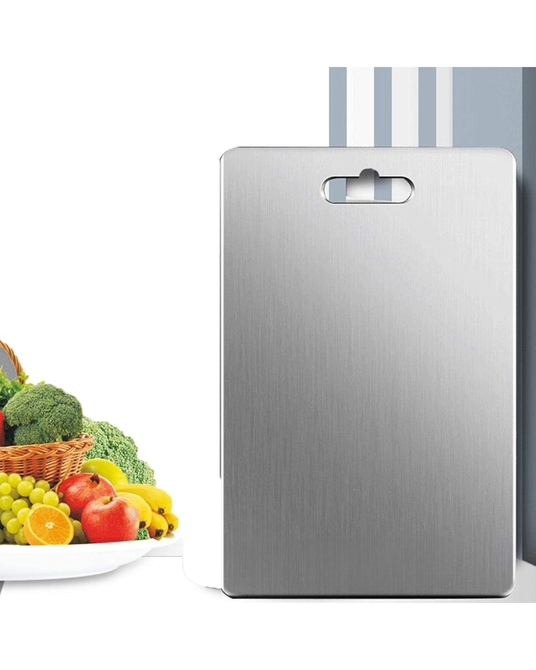 Large Stainless Steel Cutting Board for Kitchen