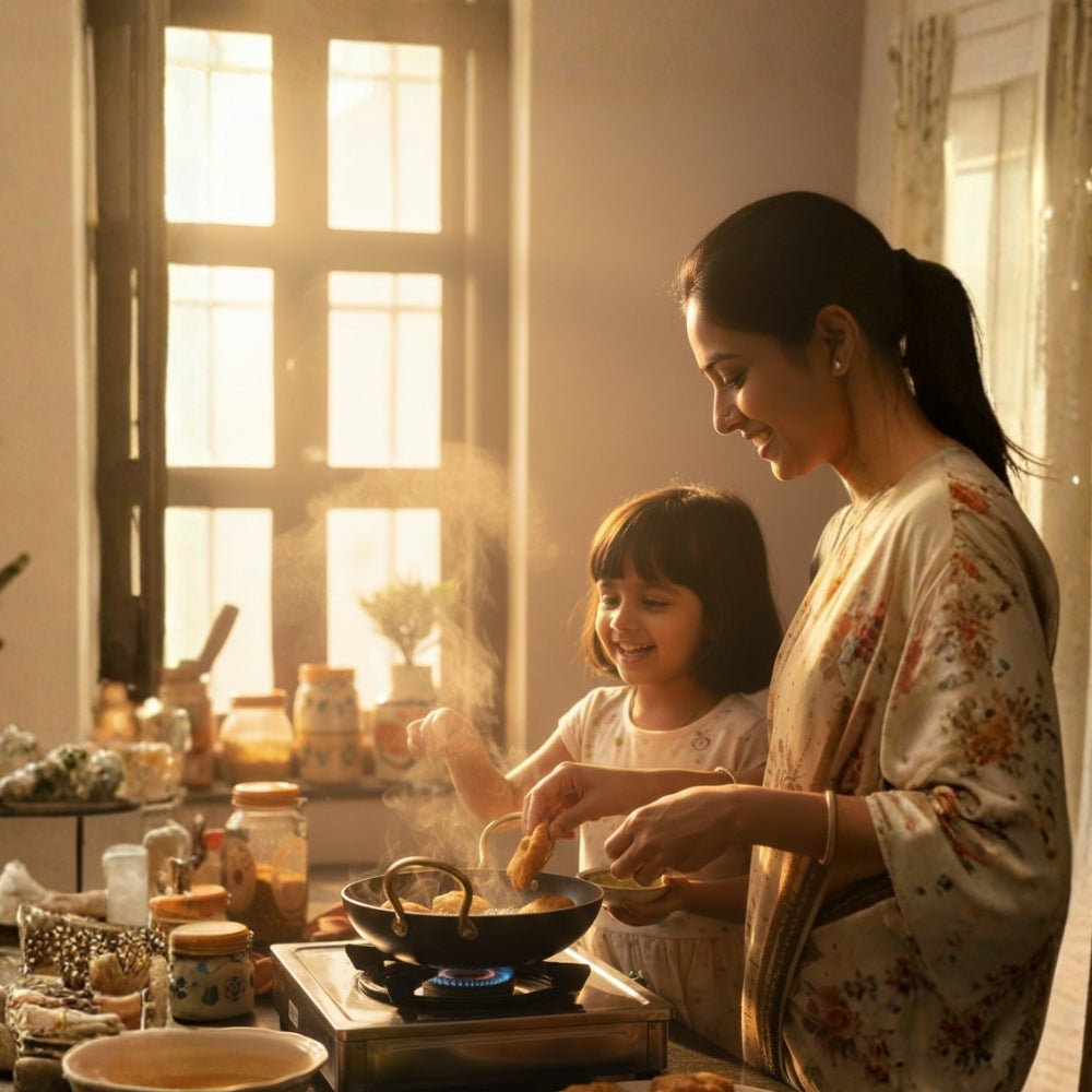 100% Pure Iron Cookware Kadai