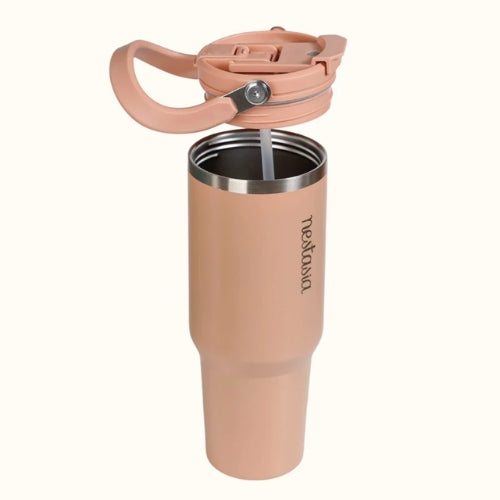 Insulated Sky Tumbler Bottle With Top Handle Blue Frost 1200ml