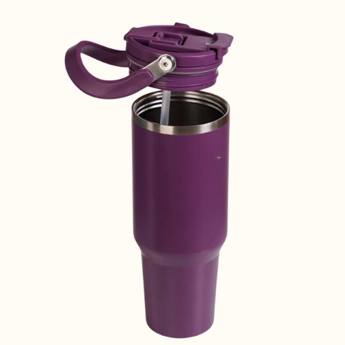 Insulated Sky Tumbler Bottle With Top Handle Blue Frost 1200ml