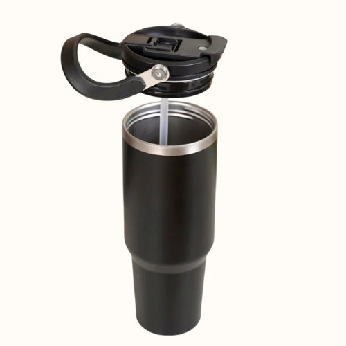 Insulated Sky Tumbler Bottle With Top Handle Blue Frost 1200ml