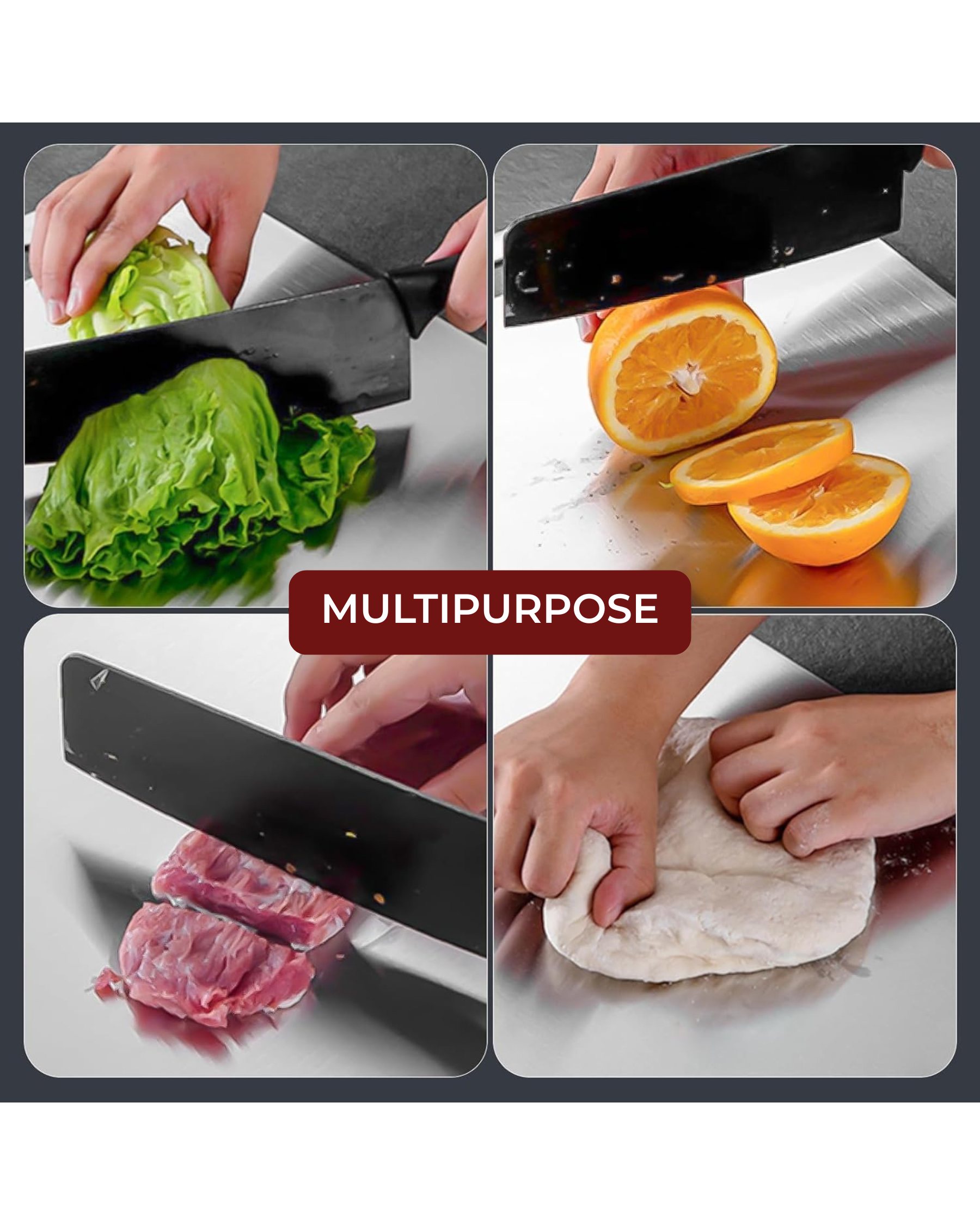 Stainless Steel Chopping Cutting Board Vegetable