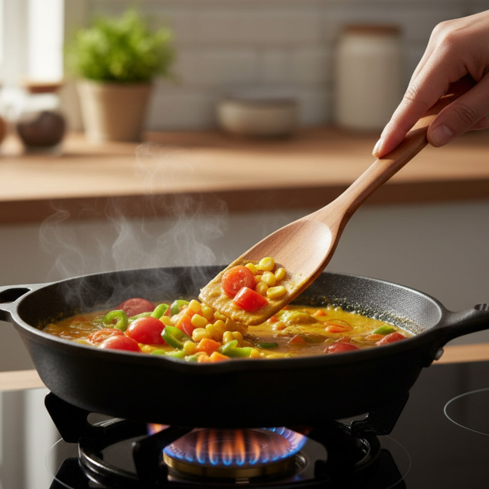 Premium Wooden Spatula 7 Piece Set