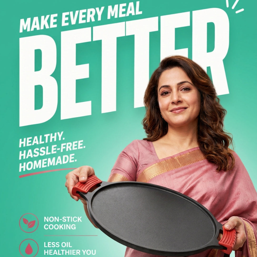 Pre-Seasoned Cast Iron Dosa Tawa