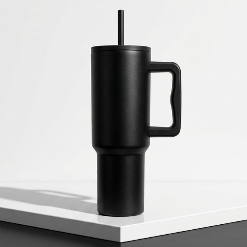 Tumbler 1200ML Steel Straw with Straw Cap and Cleaner Unisex