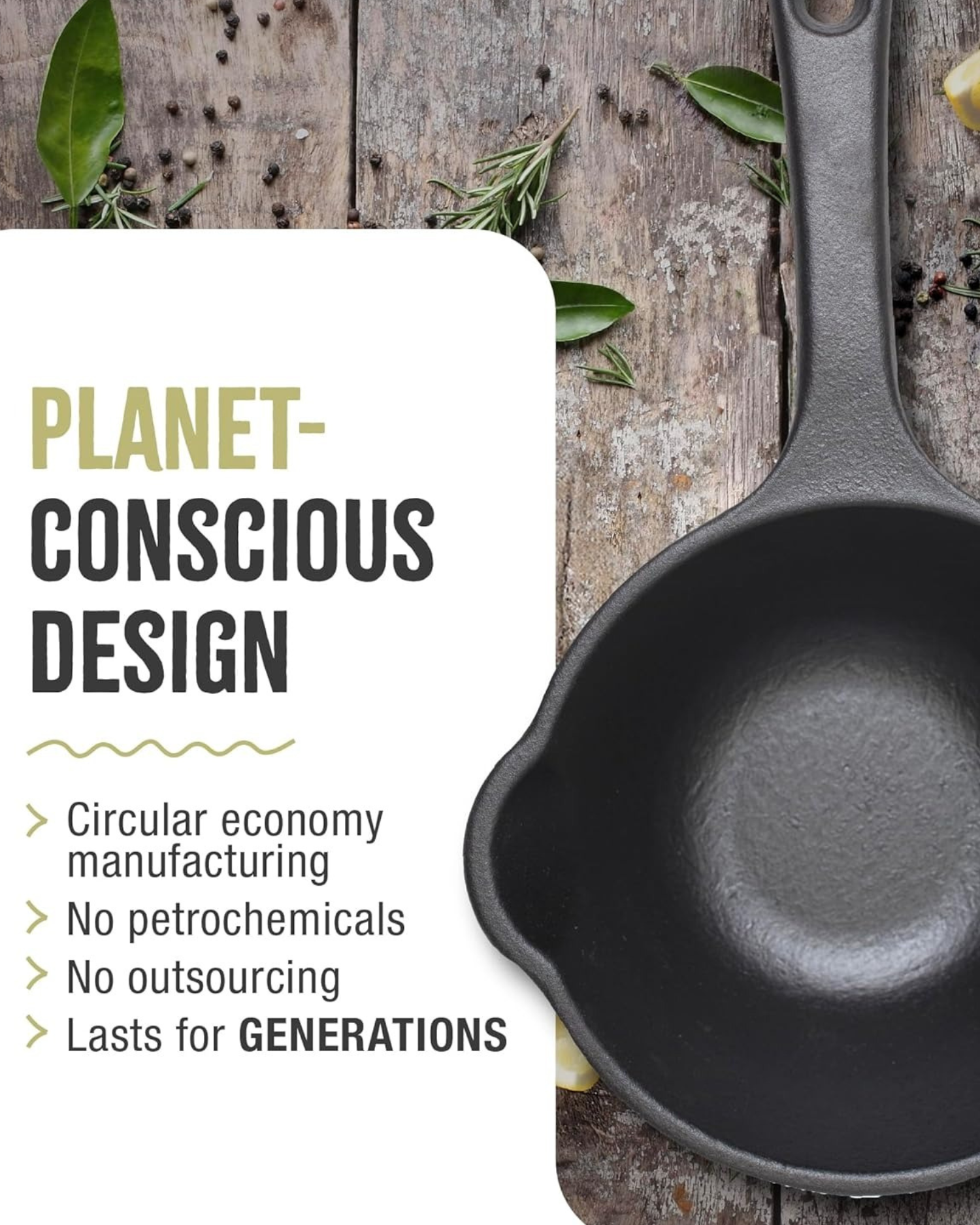 Cast Iron Sauce Pan.