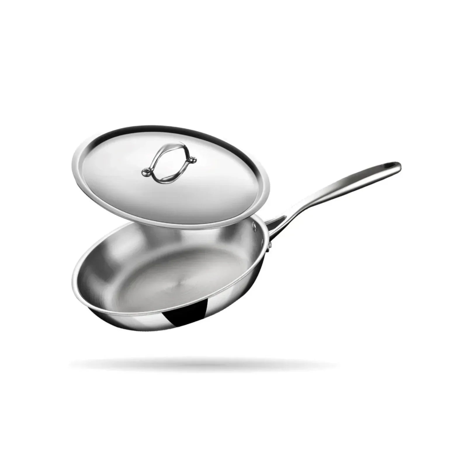 Triply Frying Pan 43.4 x 25.7 x 7.7 cm | Stainless Steel