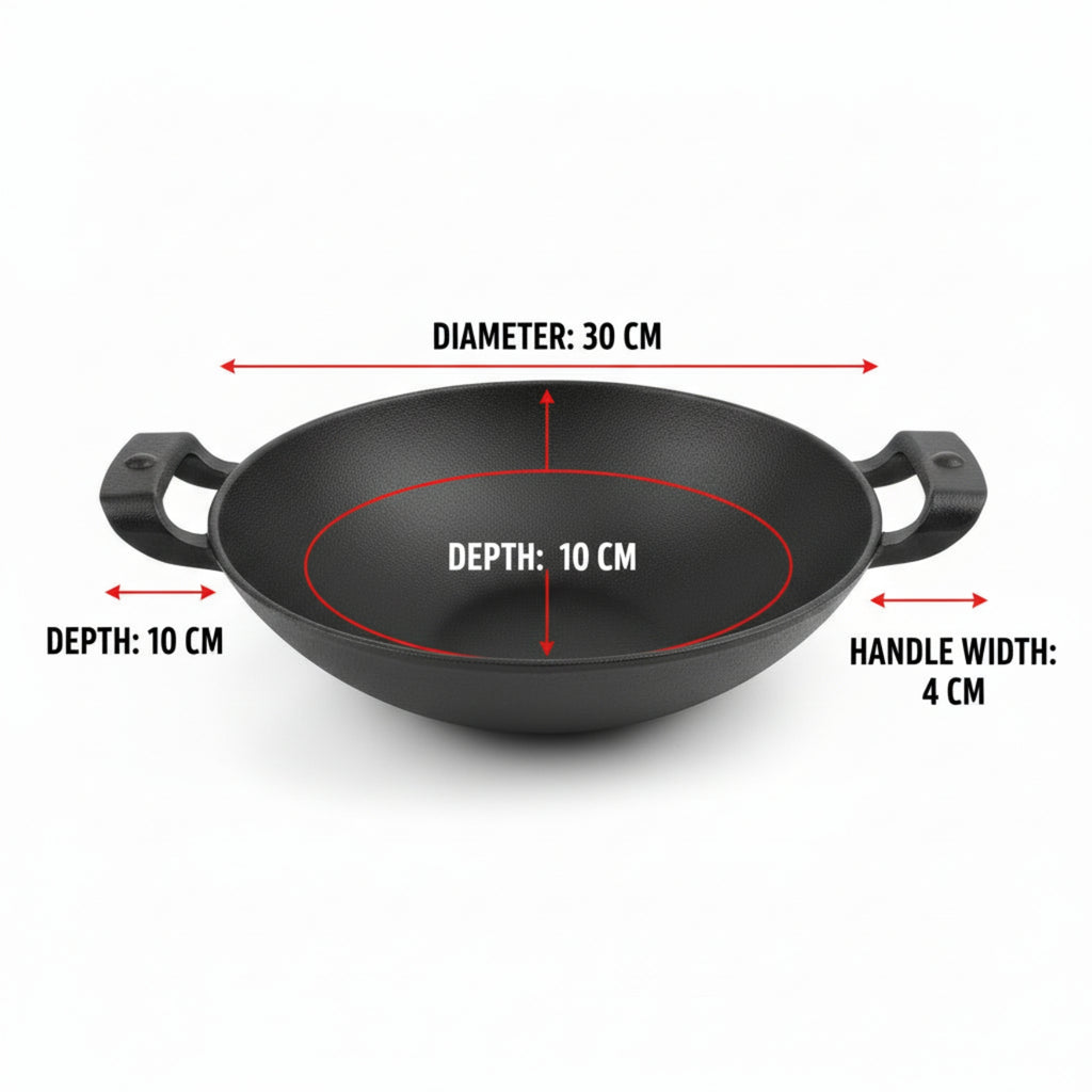 Cast iron Kadai + Iron Frying Pan Combo