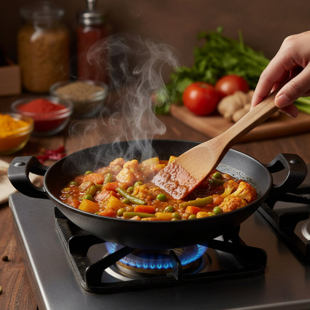 Pre-Seasoned Cast Iron American Style Kadai