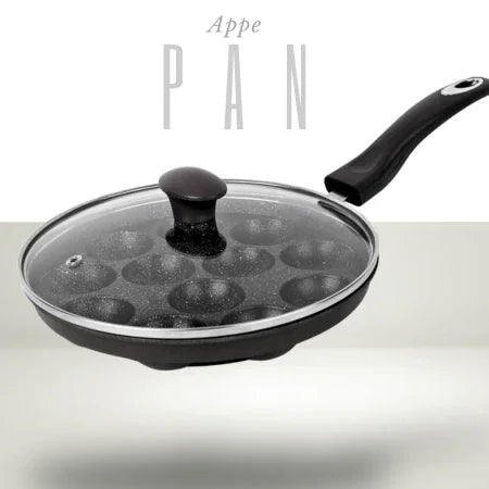 Nonstick Appe Pan with Lid and Long Handle.