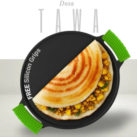Pre-Seasoned Cast Iron Tawa for Dosa/Chapathi