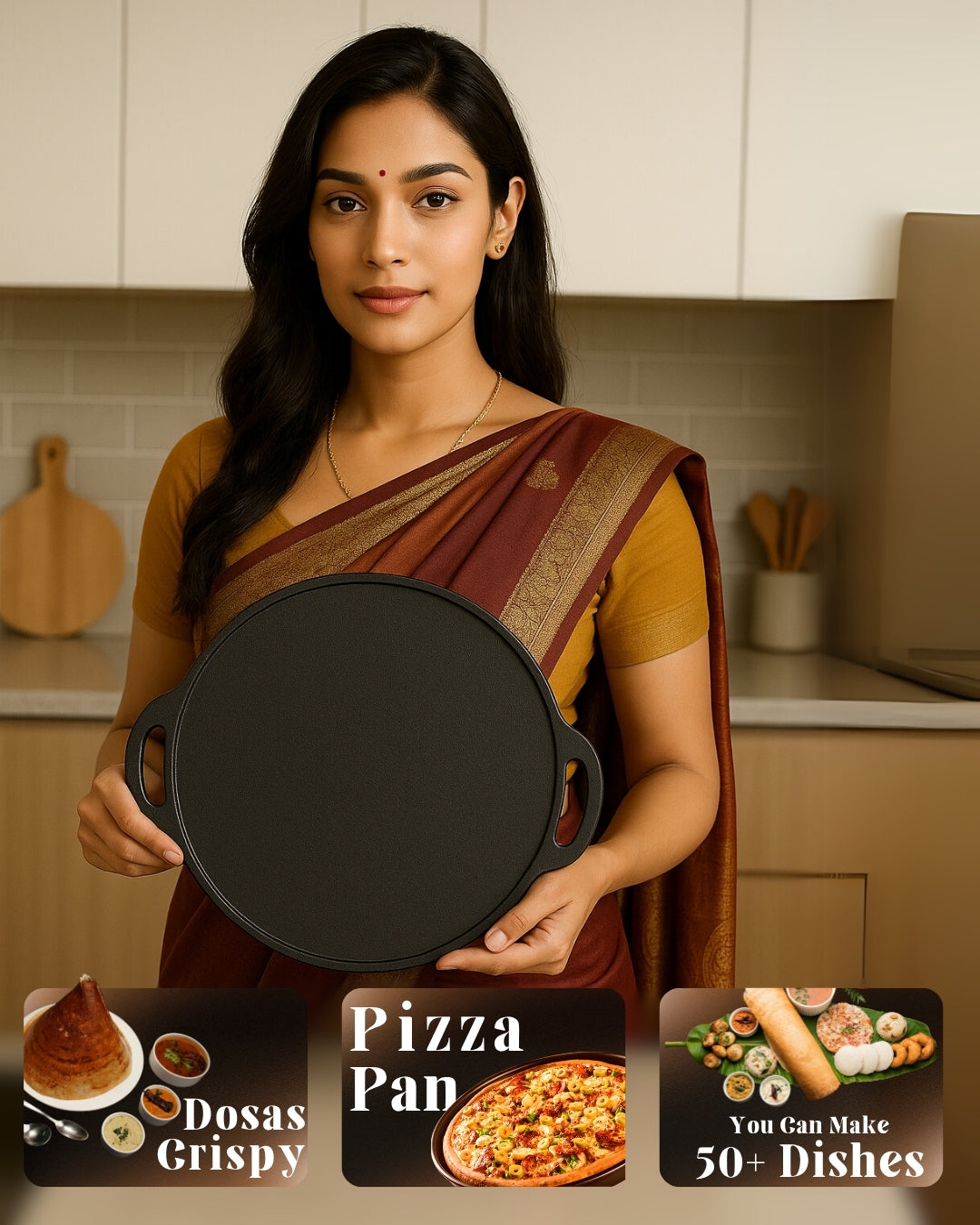 Cast Iron Dosa Tawa