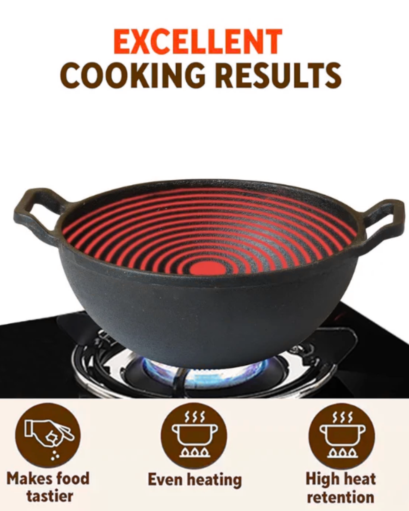 Cast Iron Kadai | Induction Friendly | 100% Pure & Toxin-Free