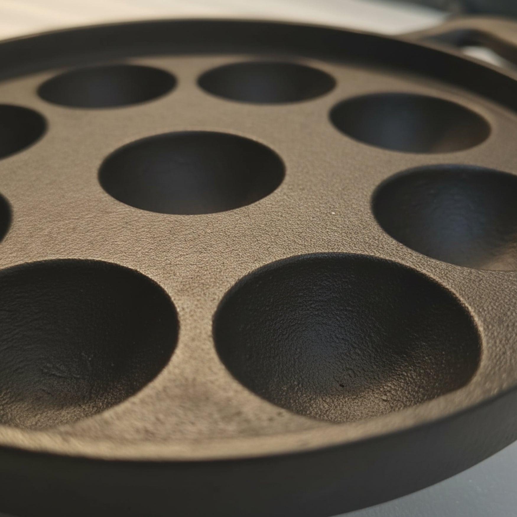 Cast Iron Paniyaram / Appe Maker 12 PIts, Pre-seasoned, 100% Pure