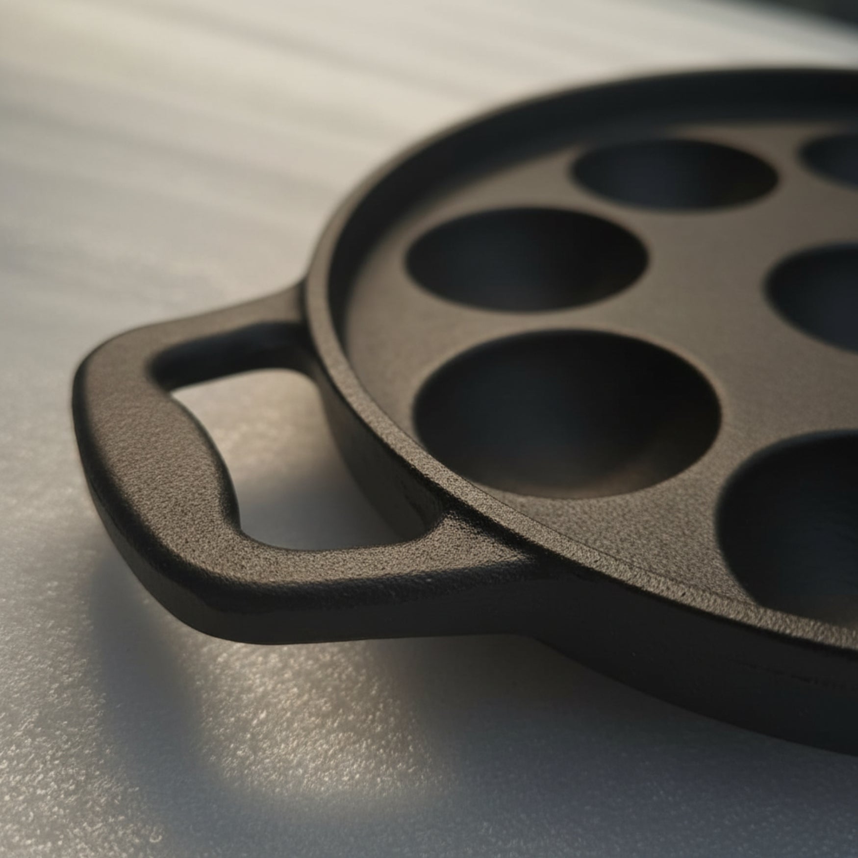 Cast Iron Paniyaram / Appe Maker 12 PIts, Pre-seasoned, 100% Pure