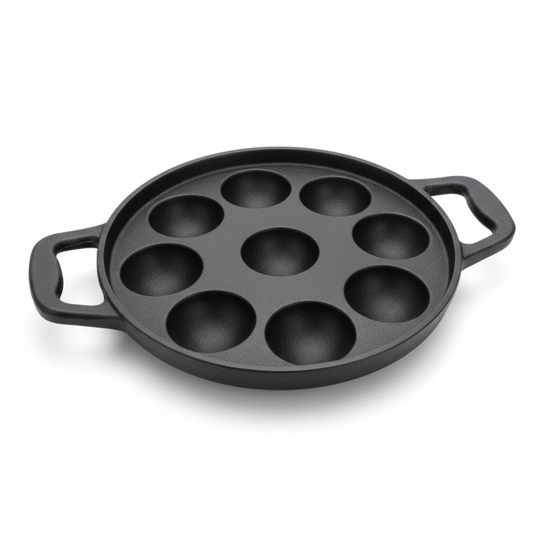 Cast Iron Paniyaram / Appe Maker 9 PIts, Pre-seasoned, 100% Pure,