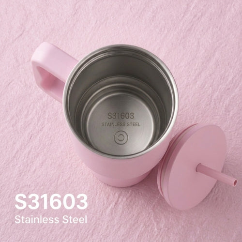 Neopot Tumbler 1200ML Steel Straw with Straw Cap and Cleaner Unisex