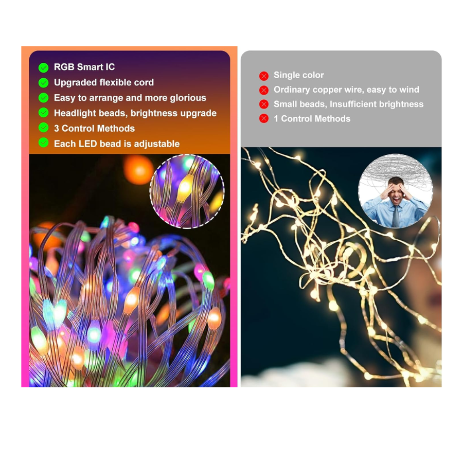 Smart RGB Multi Color LED Fairy Lights