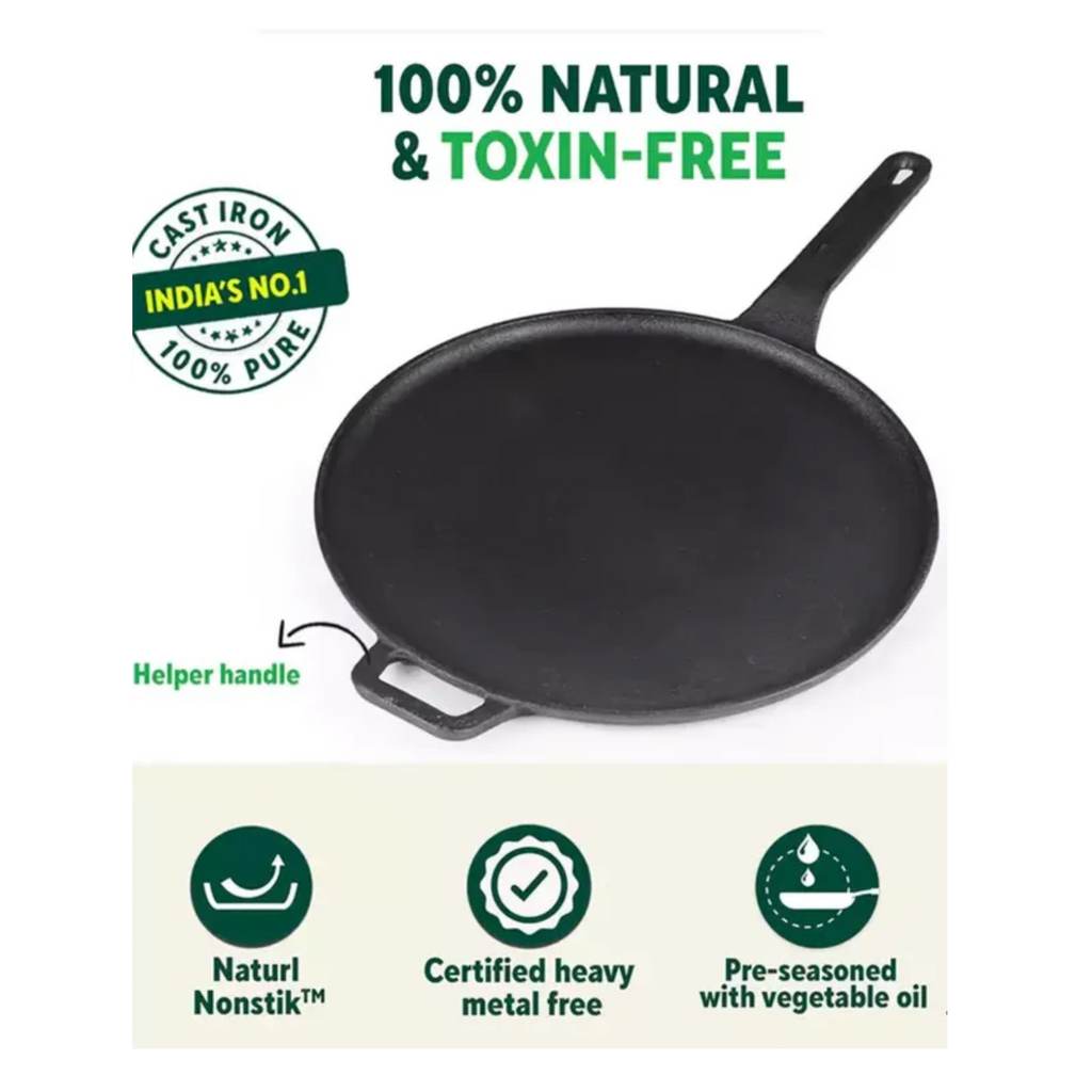Single Handle  Dosa Tawa Black