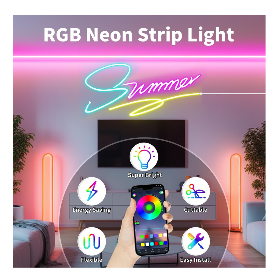 5 Meter Smart Neon Strip Lights