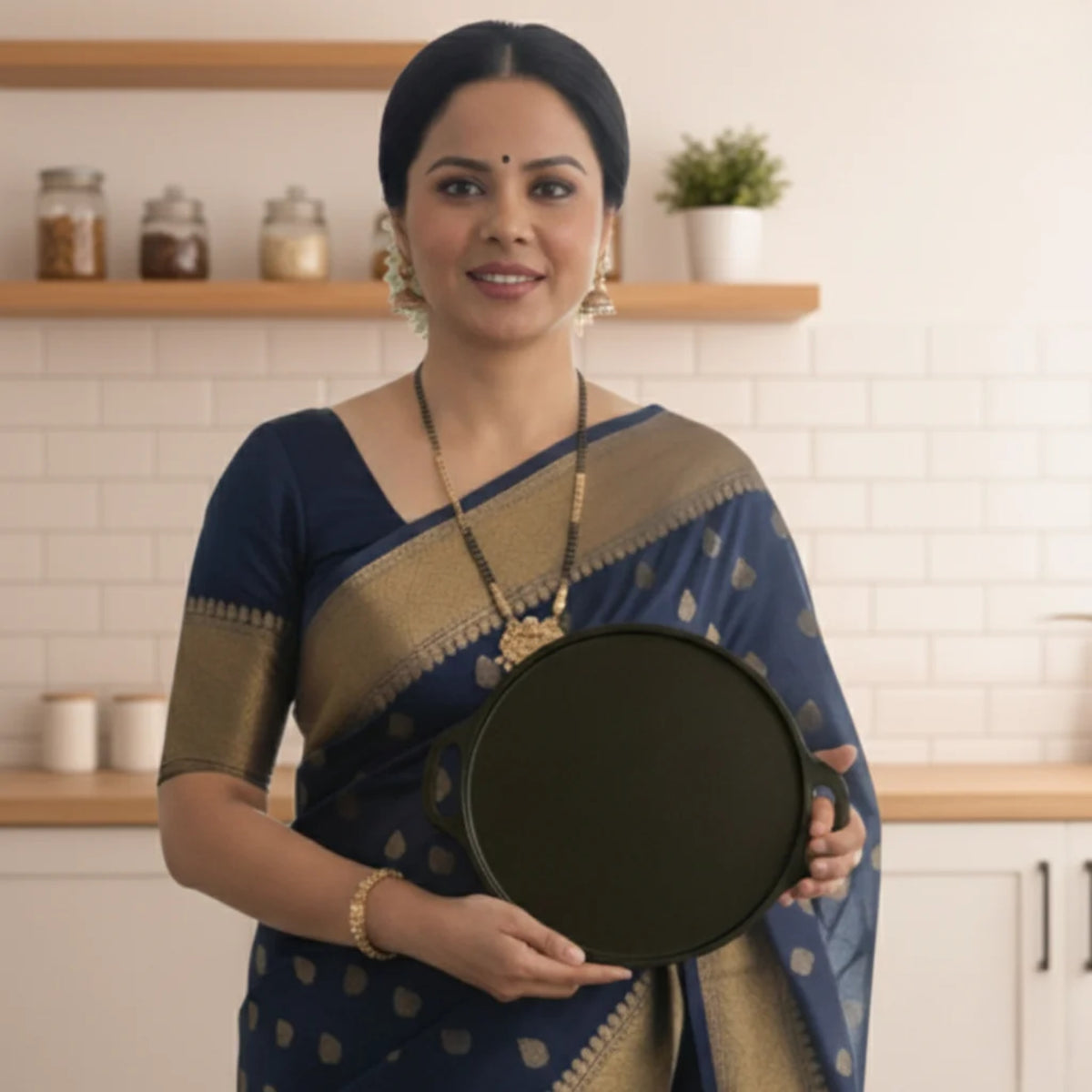 Pre-Seasoned Cast Iron Dosa Tawa
