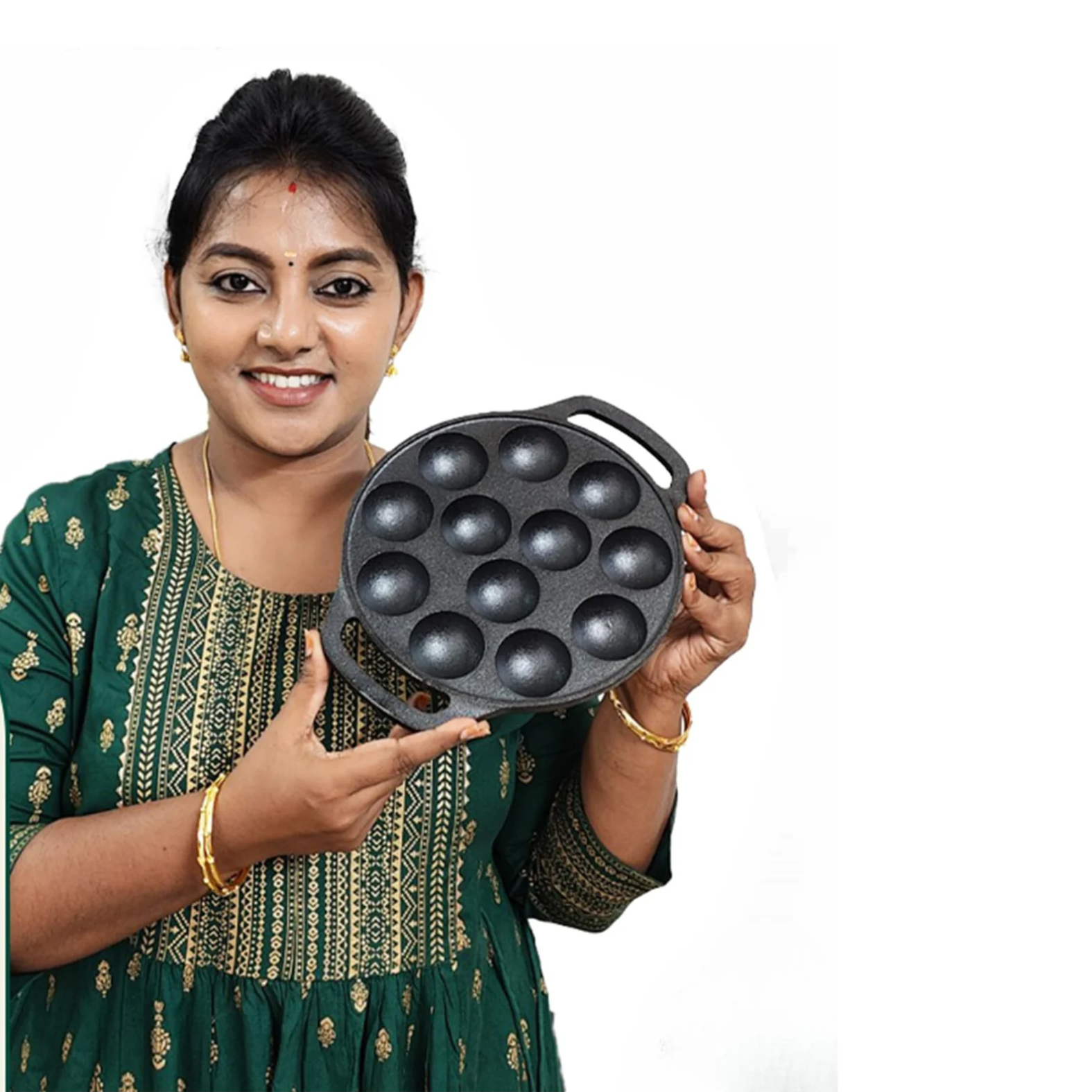 Premium Cast Iron Paniyaram Pan