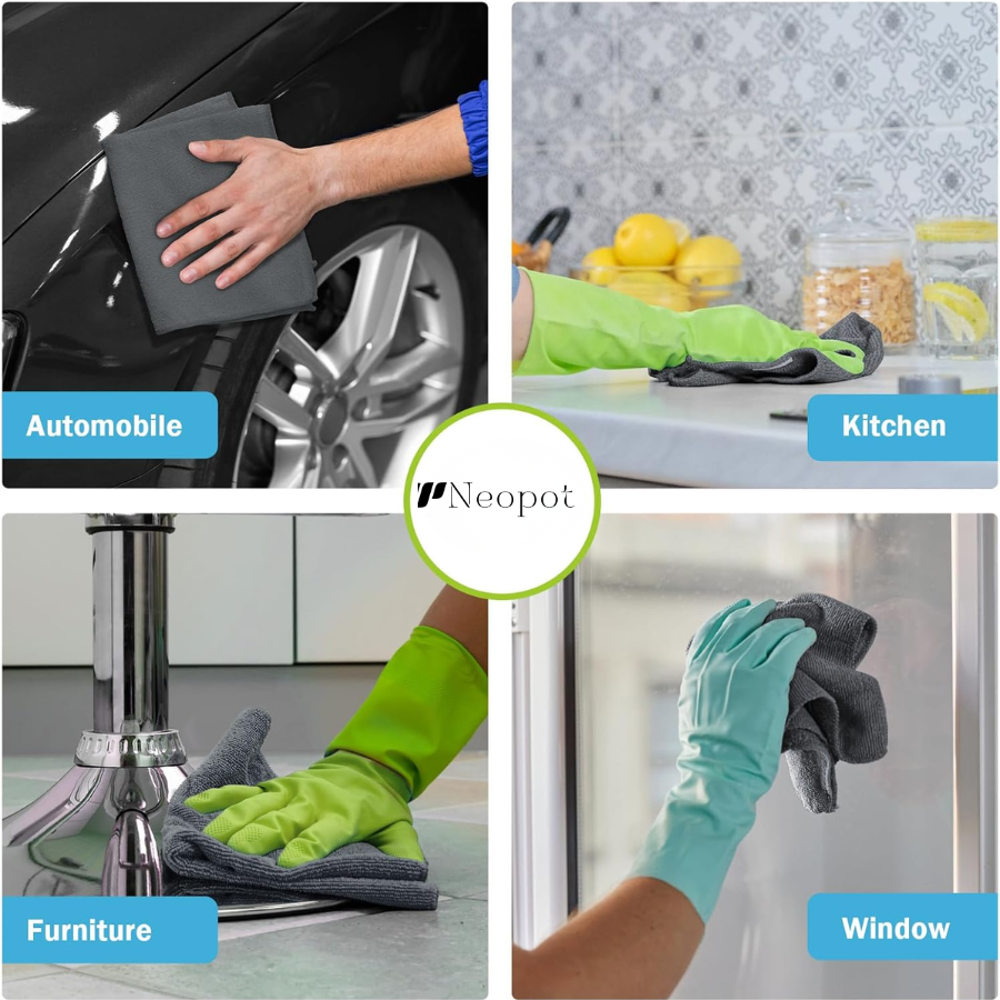 Microfibre Cleaning Cloth (Pack Of 10 Combo)