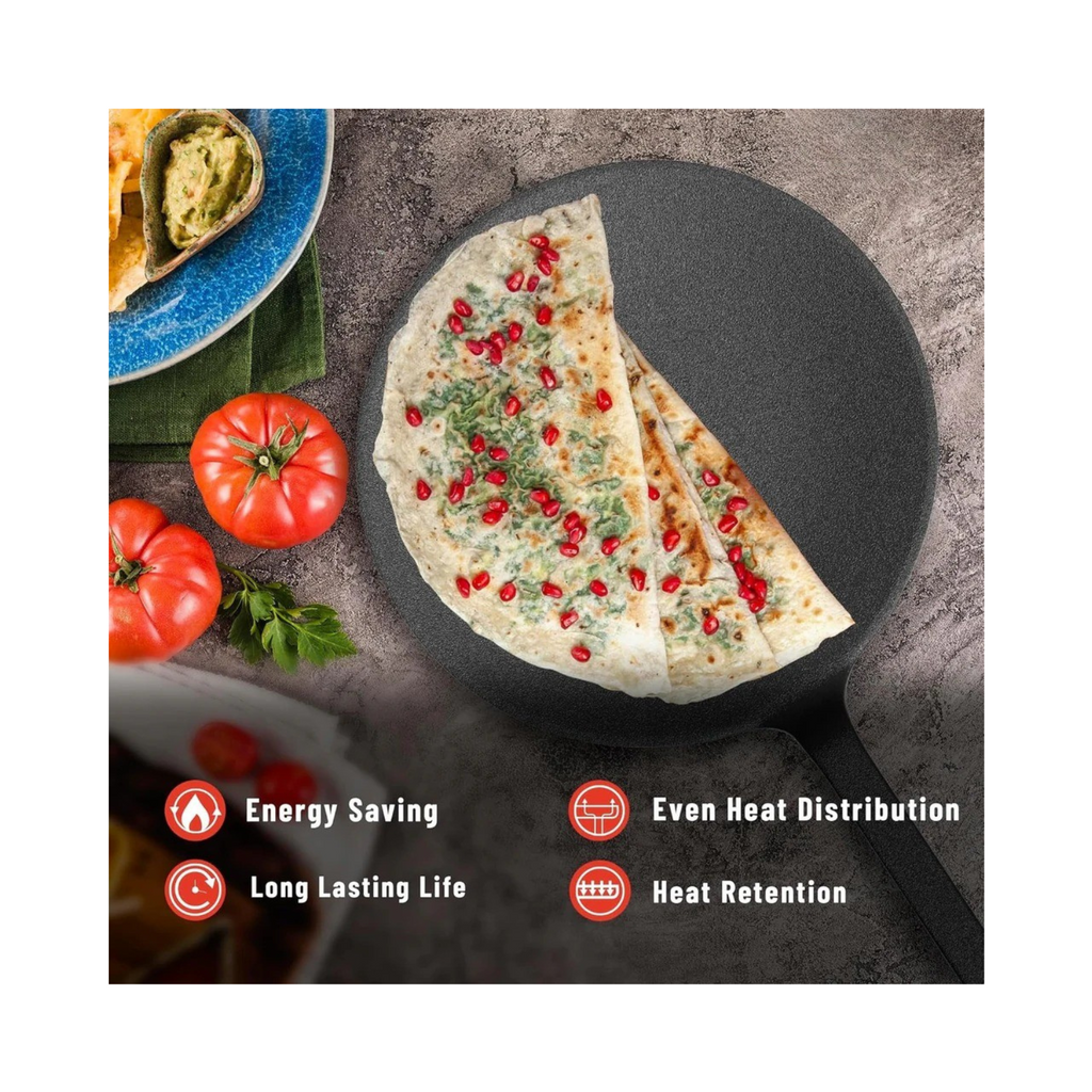 NEOPOT Pre-Seasoned Cast Iron Roti Tawa
