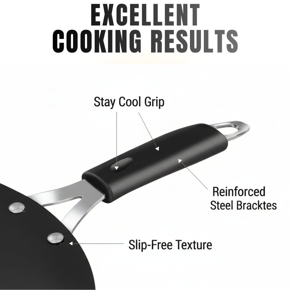 Premium Iron Cookware combo: Kadai+ Frying Pan