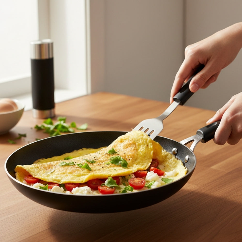 100% Pure Iron Cookware combo: Kadai+ Frying Pan