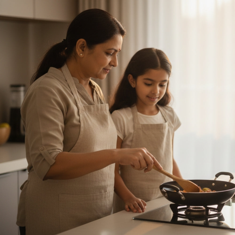 100% Pure Iron Cookware combo: Kadai+ Frying Pan
