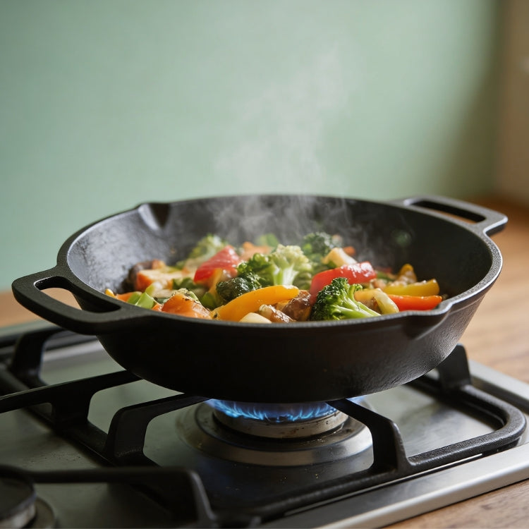 Pre Seasoned Cast Iron Skillet | Fry Pan | Iron Pan | 24 cm