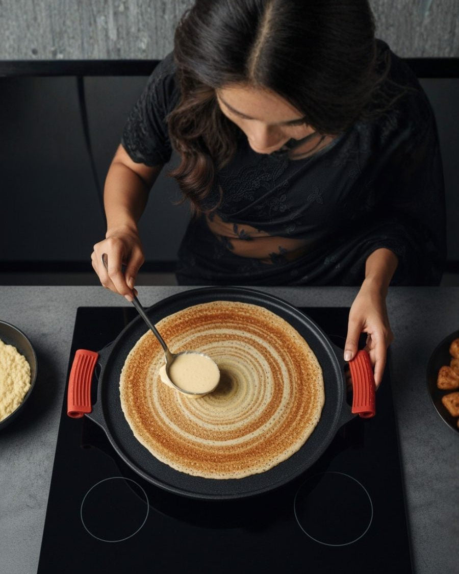 Cast Iron Dosa Tawa Dual Handel