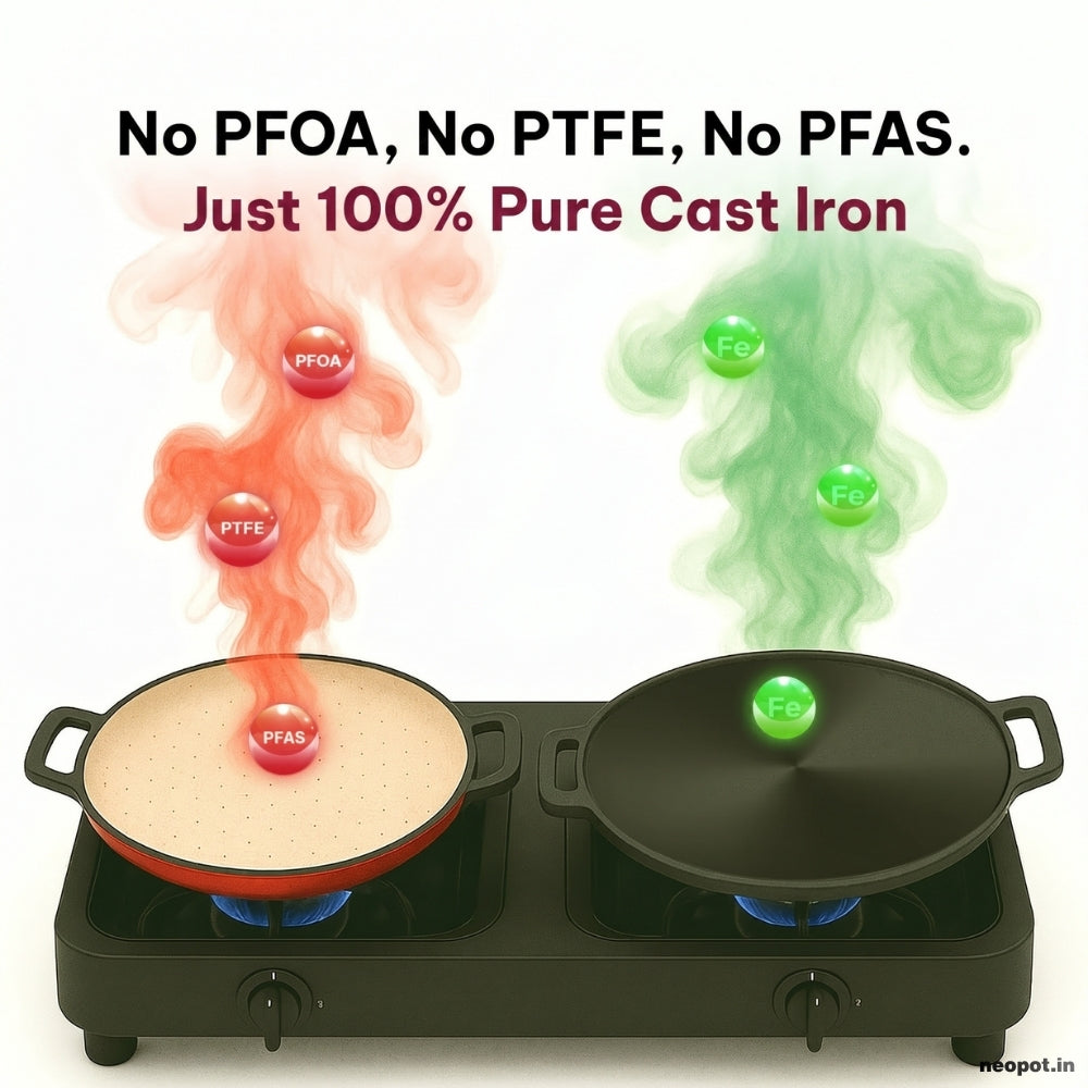 Pre-Seasoned Cast Iron Dosa Tawa