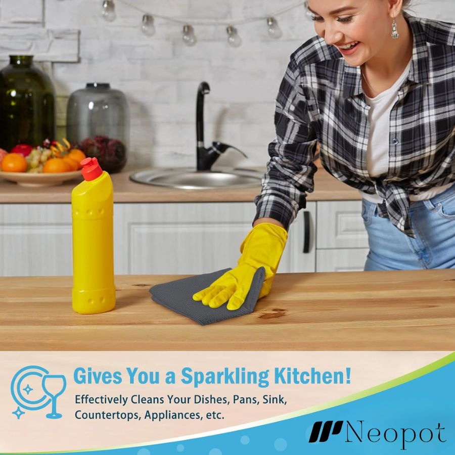 Microfibre Cleaning Cloth (Pack Of 10 Combo)