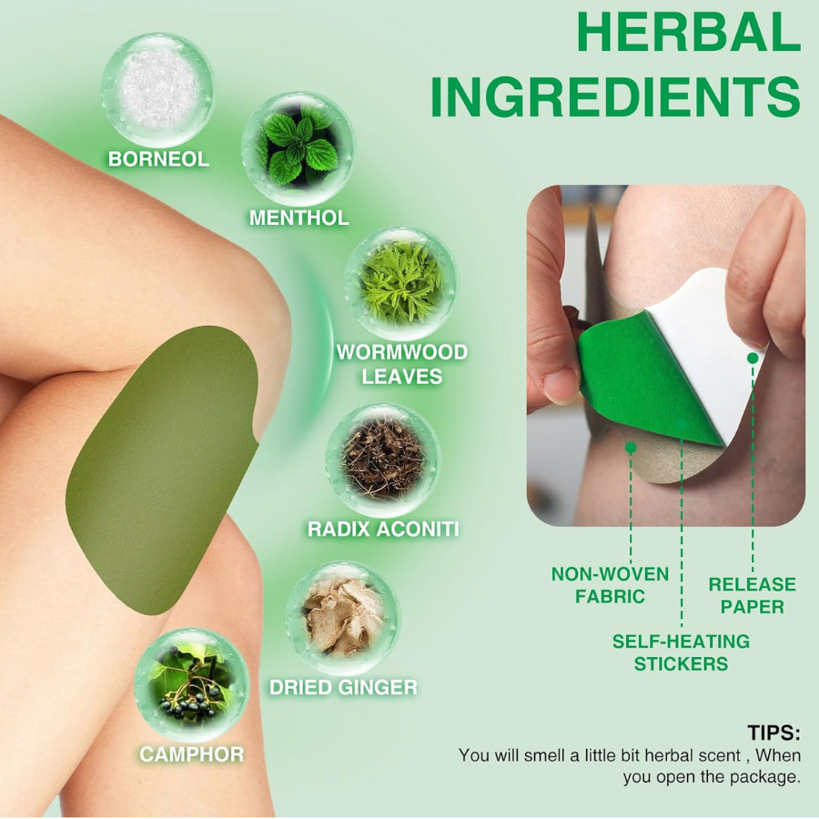 Adhesive Heat Patches for Knee Relief