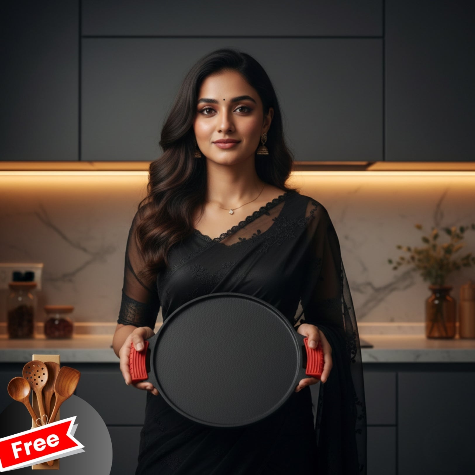 Pre-Seasoned Cast Iron Dosa Tawa