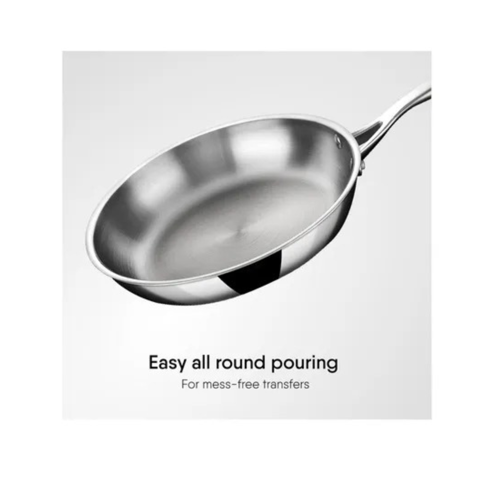 Triply Frying Pan 43.4 x 25.7 x 7.7 cm | Stainless Steel