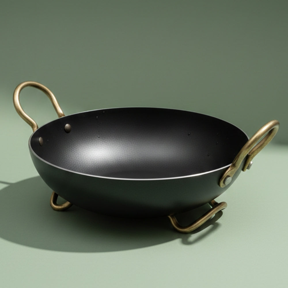 100% Pure Iron Cookware Kadai