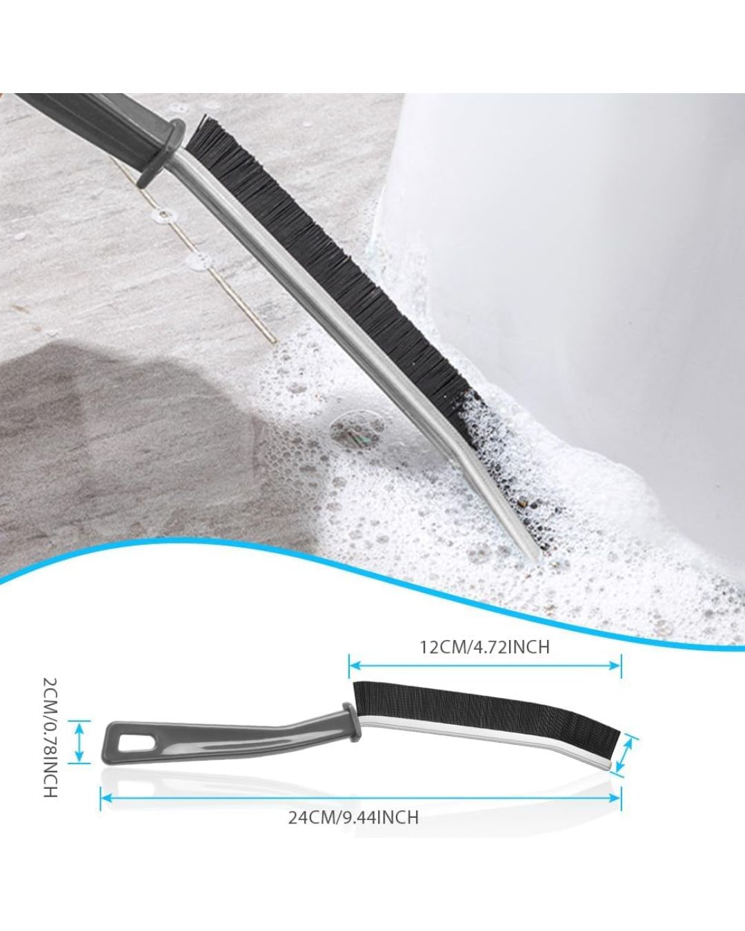 Hard Bristle Crevice Cleaning Brush
