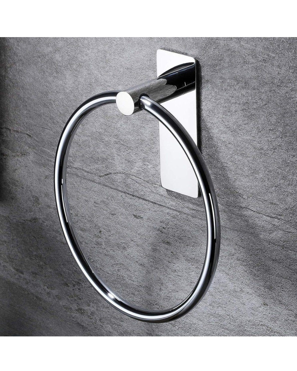 Stainless Steel Self Adhesive Round Towel Ring For Kitchen